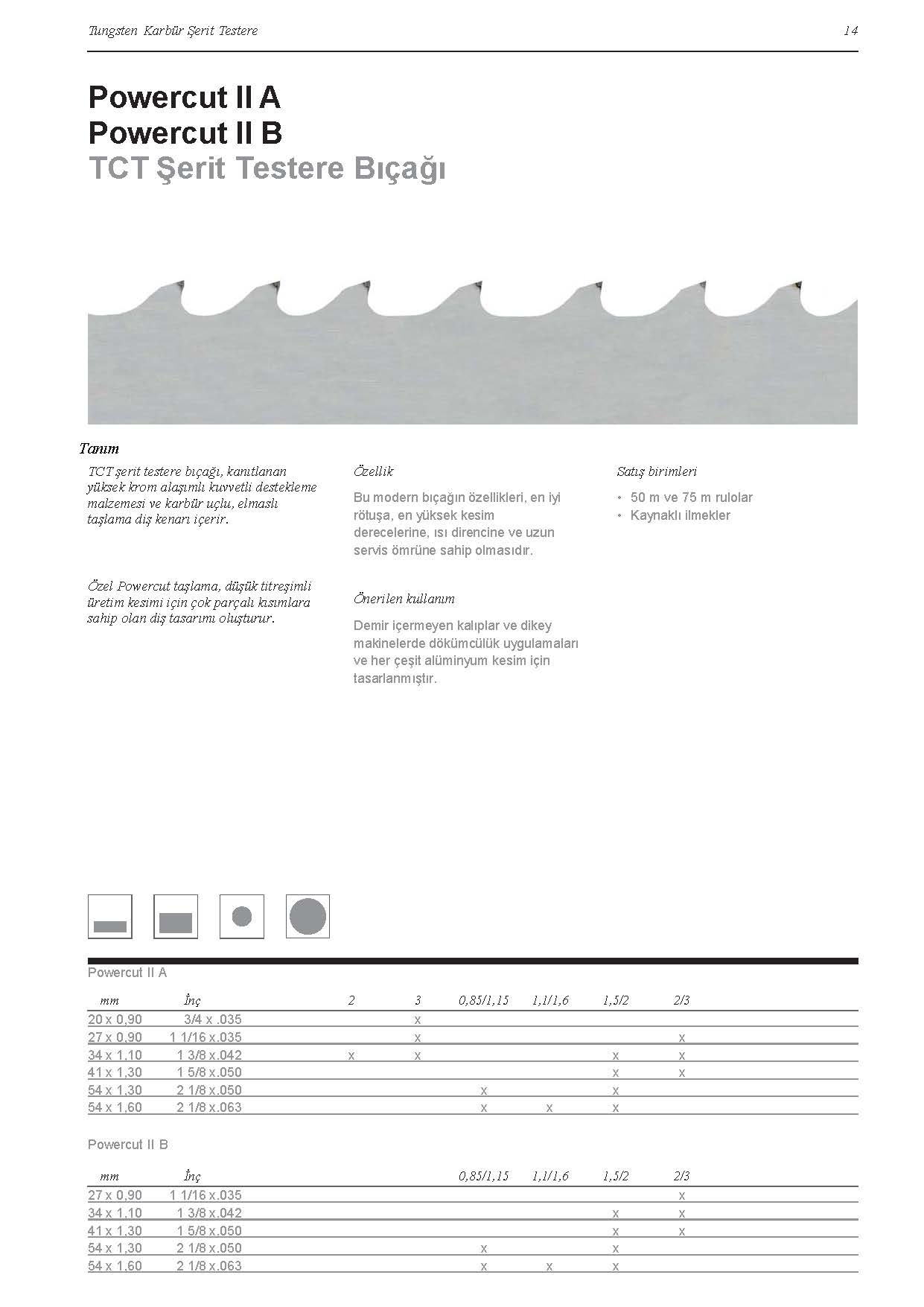 Bi Metal Şerit Testere
