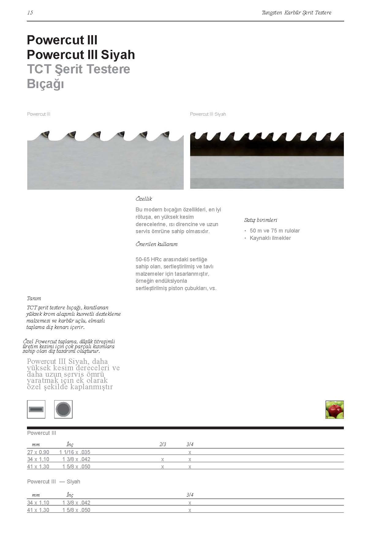 Bi Metal Şerit Testere